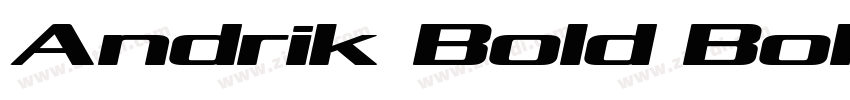 Andrik Bold Bold字体转换
